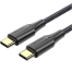 VENTION TRCBH USB 2.0 Type-C to Type-C 3A 2M Cable Black image