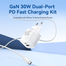VENTION TZ-FEQB0-EU-01 2-Port USB 30/30W GaN Charger image