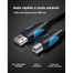 VENTION VAS-A16-B500 USB2.0 A Male to B Male Print Cable 5M Black image