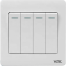 VGTEC 4 Gang 1 Way Switch (Regular Series) image