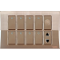 VGTEC 8 Gang Switch with Fan Dimmer and 2 Pin Socket (Platinum Series) image