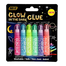 VINTAGER Multipurpose Water Drawing Glitter Dries Fast Glow Dark Glue 6 Pcs image