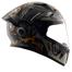 Vega Bolt Superhero Black Grey Helmet image