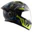 Vega Bolt Superhero Black Neon Yellow Helmet image
