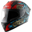 Vega Bolt Wild Dull Black Blue Helmet image