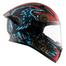 Vega Bolt Wild Dull Black Blue Helmet image