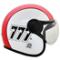 Vega Jeet 777 Red and White Half Face Bike Helmet image