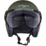 Vega Jet W/Visor Dull Arm Green Helmet image