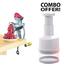 Vegetable Chopper and Meat Mincer Size-10 Combo - White and Silver image