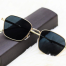 Versatile -NEW Fashion Golden-Black Metallic Frame New Vintage Men and Female Luxury Designer Glasses - Sun Glass For Men- Avant-garde image