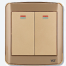 VGTEC 2 Gang 1 Way Switch (Golden Series) image