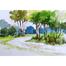 Mahmudur Rahman Rial Village Road, Watercolor - (17x14)inches image