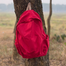 Vintage Style Backpack Simple Large Capacity Backpack - Red image