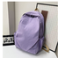 Vintage Style Backpack Simple Large Capacity Backpack - Purple image
