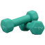 Vinyl Dumbbell 1kg -Green - 2pcs image