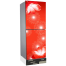 Vision Glass Door Refrigerator RE-185L Digital Lily Flower Bottom Mount image
