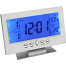 Voice Control Back Light LCD Table Clock with Alarm image