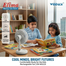 WEIDASI Rechargeable desk fan (with Led light) image