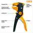 WELLOO Multifunctional Precise Wire Cutter Stripper With Cutting Edge image