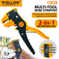 WELLOO Multifunctional Precise Wire Cutter Stripper With Cutting Edge image
