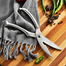 WELLSTAR Heavy Duty Poultry Shears, Utility Ultra Sharp Spring Loaded Kitchen Scissors Stainless Steel (Silver) image