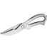 WELLSTAR Heavy Duty Poultry Shears, Utility Ultra Sharp Spring Loaded Kitchen Scissors Stainless Steel (Silver) image
