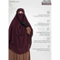 Glam Touch Wafa Double Layer Ready Hijab And Niqab | image