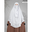 Wafa Double Layer Ready Hijab And Niqab | White image