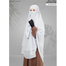 Wafa Double Layer Ready Hijab And Niqab | White image