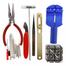 Watch Repair Tools Kits Accessories Set Adjustable Watch Link Pin Remover Watch Band Repair Tool 16 pcs Tools Set image