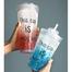 Water Bottle With Straw Ice Design Cup - 450 ML image