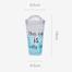 Water Bottle With Straw Ice Design Cup - 450 ML image