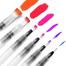 Water Brush Pen Set 6pcs Large Capacity Different Shapes Soft Calligraphy Water Paint Brush Drawing Brush Pen image