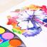 Water Color Cakes Artist Palette Artist's Series with brush image