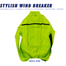 Water-Resistant Lime Color Attractive Stylish Cheap Price Wind Breaker For Motorcycle Outdoor Bicycle Night Work-1Pcs image