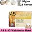 Water color Book A5 , Art, Sketch, Drawing Book For Artist image