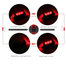 Waterproof 5 LED MTB Bike Bicycle Rear Tail Light Red Lamp 4 Mode USB Recharge Bicycle Lights Bicycle Accessories With USB Cable And Rubber Red Color image