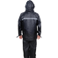 Waterproof Reflective Motorcycle Raincoat Rain Suit With Trouser - Black (1 Set) image
