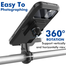 Waterproof TPU Touch Screen 360° Universal Adjustable Motorcycle Phone Mount Holder For Motorcycle And Bicycle image