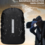 Waterproof Universal Light Weight 60L Bag Pack Cover With Safety Buckle And Free Storage Bag - Black (BOGO - Buy 1 Get One) image