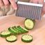 Wavy Vegetable Chopper and French Fry Cutter - The Perfect Stainless Steel Kitchen Tool for Fun Cooking image