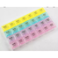 Weekly Medicine Organizer Box with 28 Grids 7 Days Storage image