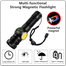 White Laser High Power Magnetic Flashlight Super Bright Long Range Zoom USB Rechargeable Waterproof Torch With Battery Indicator image