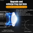White Laser LED Flashlight 800mAh 10W Rechargeable 3000 Lumens Digital Display Zoom Multi Mode Outdoor Torch image