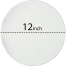 White Round Canvas 12x12 inch image