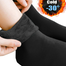 Winter Warm Solid Socks Thicken Thermal Socks For Women Men Wool Cashmere Black Skin Seamless Snow Sock Velvet Unisex Socks image