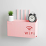 Wireless Wifi Router Shelf Storage Box Wall ABS Bracket Any Colour image