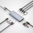 Wiwu Alpha 12-in-1 USB 3.0 Type C Multiple Function Hub- Gray image