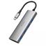 Wiwu Alpha 440 4-in-1 USB 3.0 Type-C Hub- Grey image