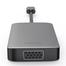 Wiwu Alpha 513HVP 5 in 1 USB 3.0 Type C HDMI HUB- Grey image